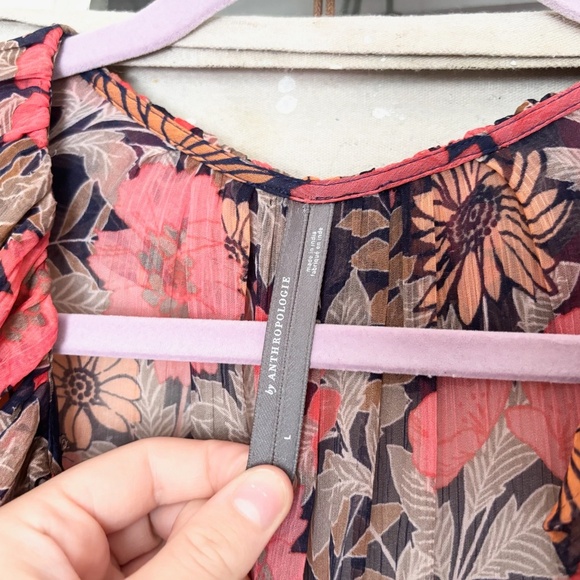 Anthropologie the Marais Printed Chiffon Maxi Dress - Picture 3 of 5